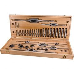 Rothenberger - Tap & Die Sets Minimum Tap Thread Size (Inch): 1/4 Maximum Tap Thread Size (Inch): 1 - Exact Tooling
