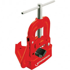 Rothenberger - 1/8" to 3" Pipe Capacity, Hinged Yoke Vise - Exact Tooling