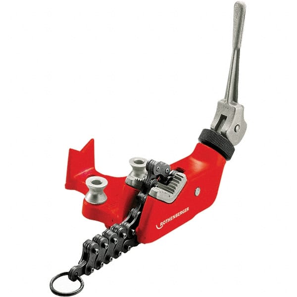 Rothenberger - 1/8" to 6" Pipe Capacity, Chain Pipe Vise - Exact Tooling