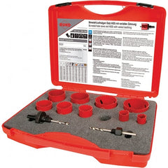 Rothenberger - Hole Saw Kits Minimum Saw Diameter (Inch): 3/4 Maximum Saw Diameter (Inch): 2-1/2 - Exact Tooling
