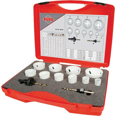 Rothenberger - Hole Saw Kits Minimum Saw Diameter (Inch): 3/4 Maximum Saw Diameter (Inch): 2-1/2 - Exact Tooling
