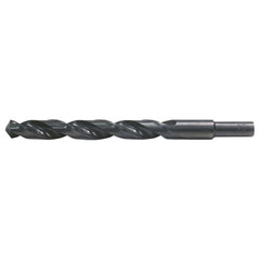 15/32 RHS / RHC HSS 135 Degree Split Point Heavy Duty Jobber Length Drill - Steam Oxide - Exact Tooling