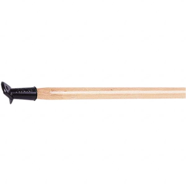 Weiler - 60 x 1-1/8" Wood Squeegee Handle - Bolt-On Connection, Tan - Exact Tooling