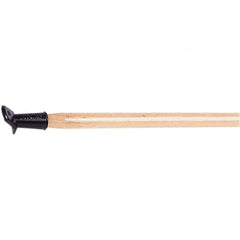 Weiler - 60 x 1-1/8" Wood Squeegee Handle - Bolt-On Connection, Tan - Exact Tooling
