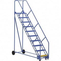 Vestil - 130" High 350 Lb Capacity 10 Step Ladder - Exact Tooling