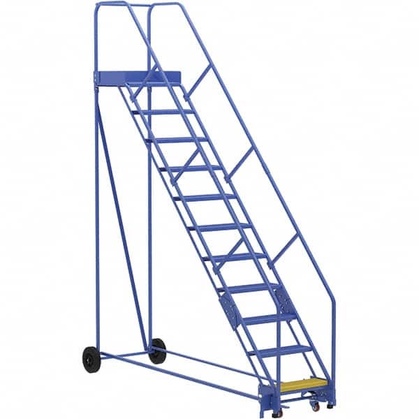 Vestil - 140" High 350 Lb Capacity 11 Step Ladder - Exact Tooling