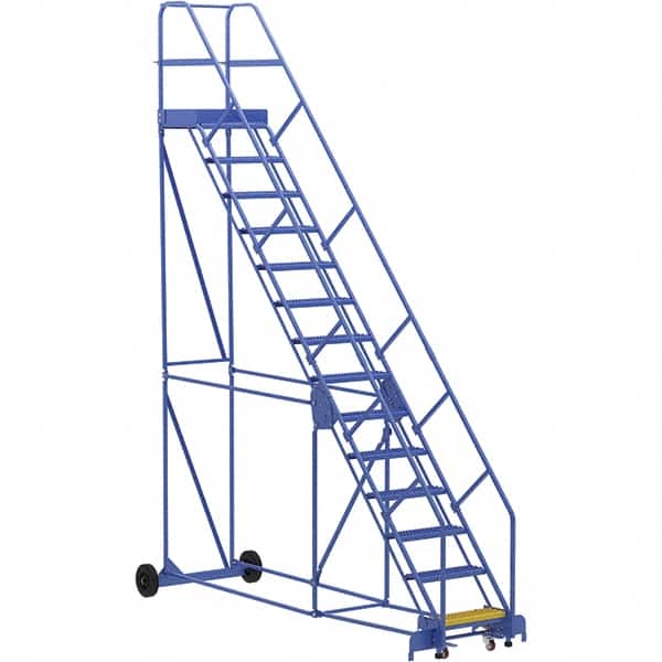 Vestil - 176" High 350 Lb Capacity 14 Step Ladder - Exact Tooling