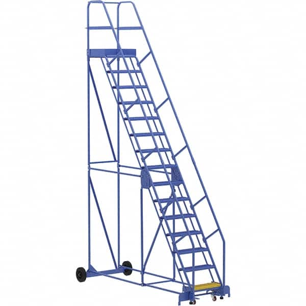 Vestil - 186" High 350 Lb Capacity 15 Step Ladder - Exact Tooling