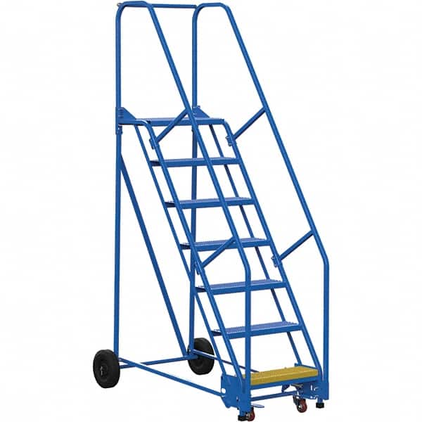 Vestil - 100" High 350 Lb Capacity 7 Step Ladder - Exact Tooling