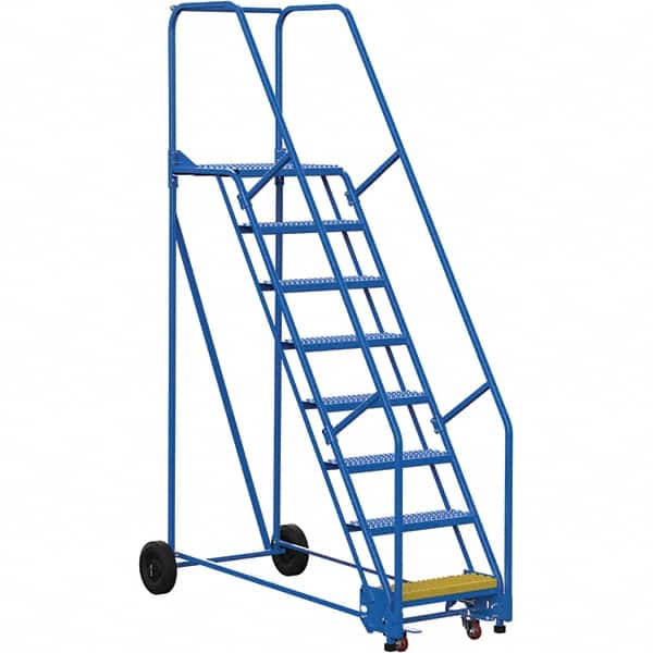 Vestil - 110" High 350 Lb Capacity 8 Step Ladder - Exact Tooling
