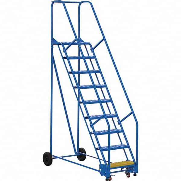 Vestil - 120" High 350 Lb Capacity 9 Step Ladder - Exact Tooling