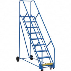 Vestil - 120" High 350 Lb Capacity 9 Step Ladder - Exact Tooling