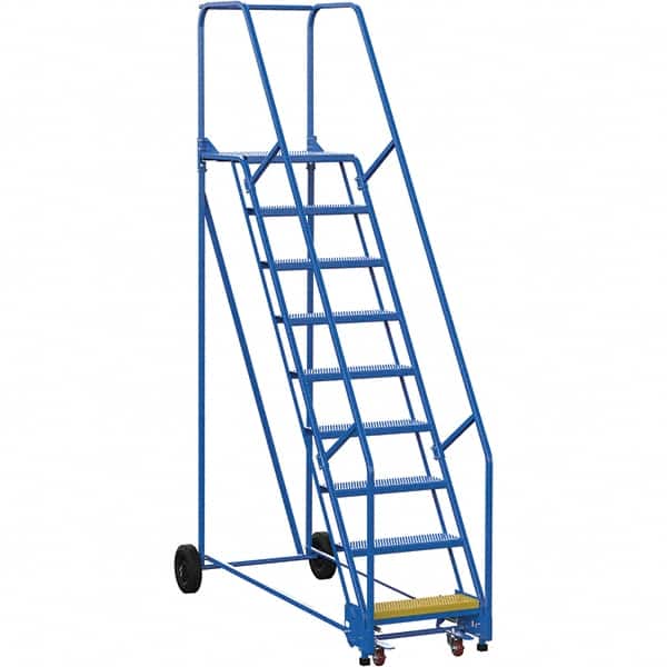 Vestil - 120" High 350 Lb Capacity 9 Step Ladder - Exact Tooling