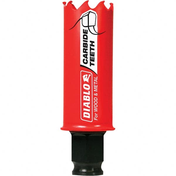 Freud - 1-1/16" Diam, 2-3/8" Cutting Depth, Hole Saw - Carbide-Tipped Saw, Toothed Edge - Exact Tooling