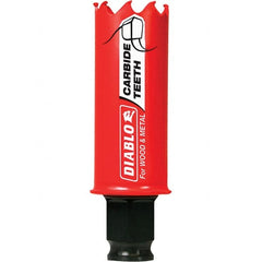 Freud - 1-1/16" Diam, 2-3/8" Cutting Depth, Hole Saw - Carbide-Tipped Saw, Toothed Edge - Exact Tooling