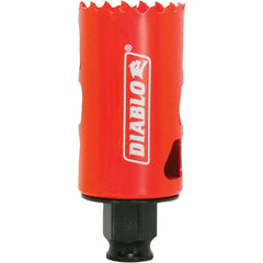 Freud - 1-1/2" Diam, 2-3/8" Cutting Depth, Hole Saw - Bi-Metal Saw, Toothed Edge - Exact Tooling