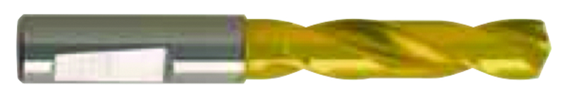 6.7mm Dia. - Carbide HP 3XD Drill-140Â° Point-TiN - Exact Tooling