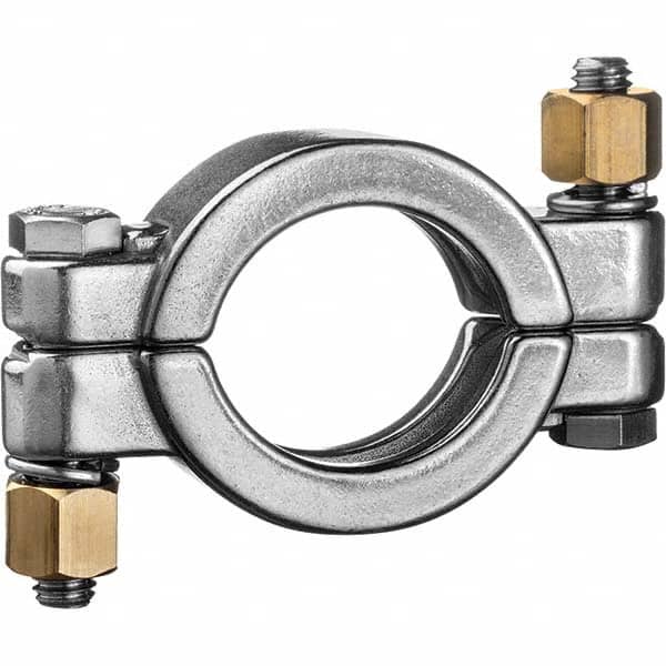Value Collection - Sanitary Stainless Steel Pipe Fittings Type: Clamp w/Bolt Style: Quick-Clamp - Exact Tooling