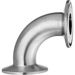 Value Collection - Sanitary Stainless Steel Pipe Fittings Type: 90 Elbow Style: Quick-Clamp - Exact Tooling