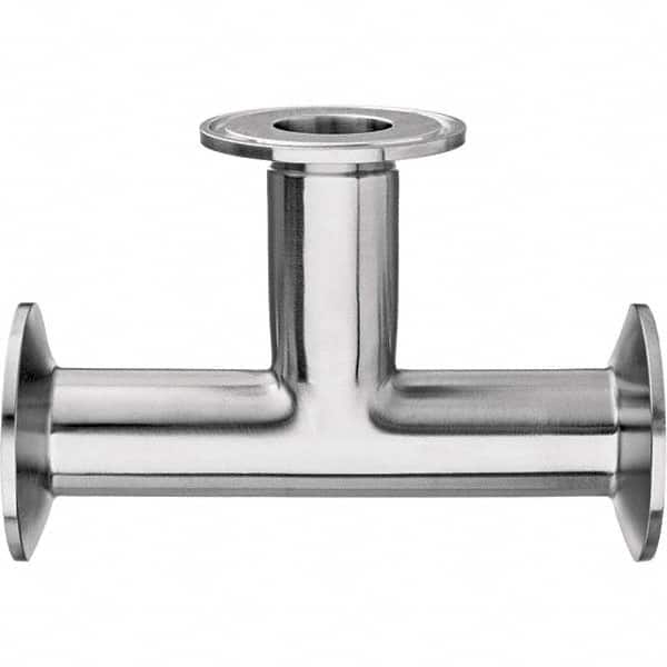 Value Collection - Sanitary Stainless Steel Pipe Fittings Type: Tee Style: Quick-Clamp - Exact Tooling