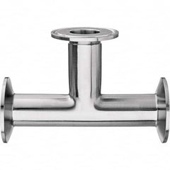 Value Collection - Sanitary Stainless Steel Pipe Fittings Type: Tee Style: Quick-Clamp - Exact Tooling