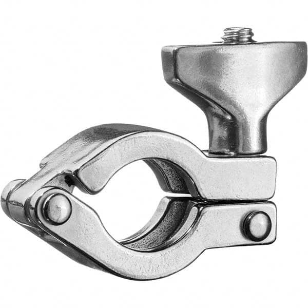 Value Collection - Sanitary Stainless Steel Pipe Fittings Type: Clamp w/Wing Nut Style: Quick-Clamp - Exact Tooling