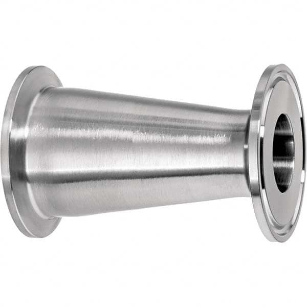 Value Collection - Sanitary Stainless Steel Pipe Fittings Type: Straight Reducer Style: Quick-Clamp - Exact Tooling