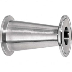 Value Collection - Sanitary Stainless Steel Pipe Fittings Type: Straight Reducer Style: Quick-Clamp - Exact Tooling