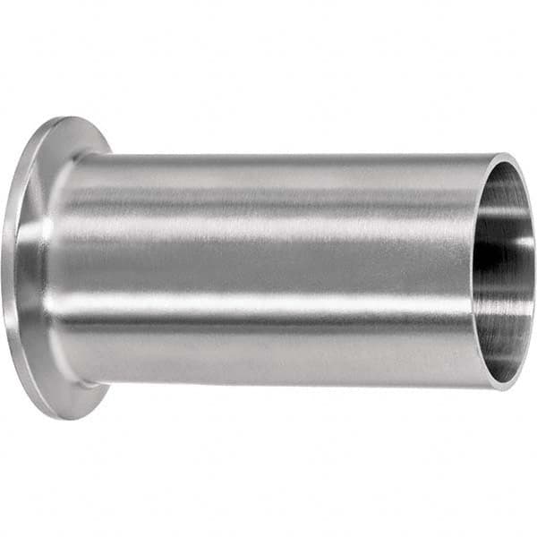 Value Collection - Sanitary Stainless Steel Pipe Fittings Type: Long Ferrule Style: Quick-Clamp to Butt Weld - Exact Tooling