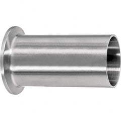 Value Collection - Sanitary Stainless Steel Pipe Fittings Type: Long Ferrule Style: Quick-Clamp to Butt Weld - Exact Tooling