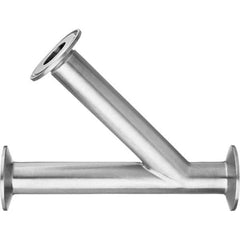Value Collection - Sanitary Stainless Steel Pipe Fittings Type: 45 Elbow Style: Quick-Clamp - Exact Tooling