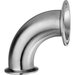 Value Collection - Sanitary Stainless Steel Pipe Fittings Type: 90 Elbow Style: Quick-Clamp - Exact Tooling