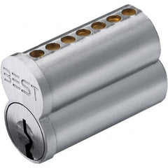 Stanley - Push-Button Lock with Interchangeable Core Lever Lockset for 1/4" Thick Doors - Exact Tooling