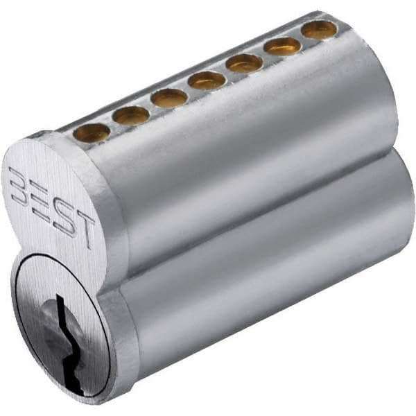Stanley - Push-Button Lock with Interchangeable Core Lever Lockset for 1/4" Thick Doors - Exact Tooling