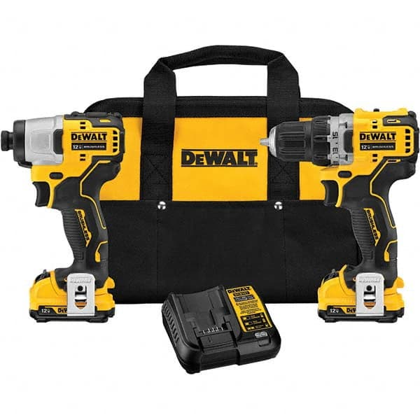 DeWALT - Cordless Tool Combination Kits Voltage: 12 Tools: Brushless Cordless Drill; Impact Driver - Exact Tooling