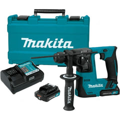 Makita - 12 Volt 9/16" Keyless Chuck Cordless Hammer Drill - 0 to 4,900 BPM, 0 to 850 RPM, Reversible - Exact Tooling