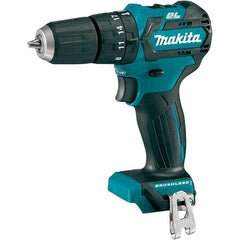 Makita - 12 Volt 3/8" Keyless Chuck Cordless Hammer Drill - 0 to 22,500 BPM, 0 to 1,500 RPM, Reversible - Exact Tooling