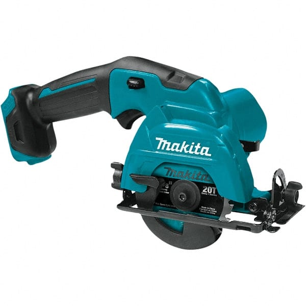 Makita - 12 Volt, 3-3/8" Blade, Cordless Circular Saw - 1,500 RPM, Lithium-Ion Batteries Not Included - Exact Tooling