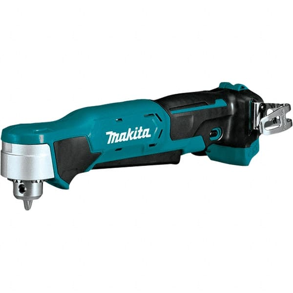 Makita - 12 Volt 3/8" Chuck Right Angle Handle Cordless Drill - 0-1100 RPM, Keyless Chuck, Reversible, Lithium-Ion Batteries Not Included - Exact Tooling