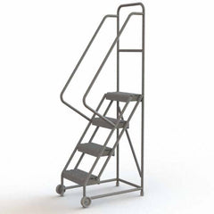 TRI-ARC - Rolling & Wall Mounted Ladders & Platforms Type: TiltNRoll Rolling Ladder Style: Tilt & Roll Safety Ladder - Exact Tooling