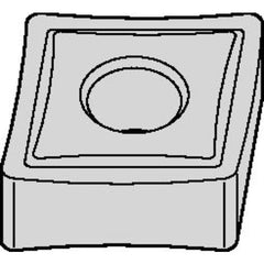 CNMP 432 Hi-Double Positive|P WM15CT, 1/32″ Corner Radius, 3/16″ Thick, 1/2″ Inscribed Circle, TiN, Turning Indexable Insert - Exact Tooling