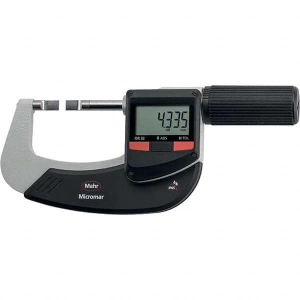 Mahr - Electronic Outside Micrometers Type: Standard Minimum Measurement (Decimal Inch): 2.0000 - Exact Tooling