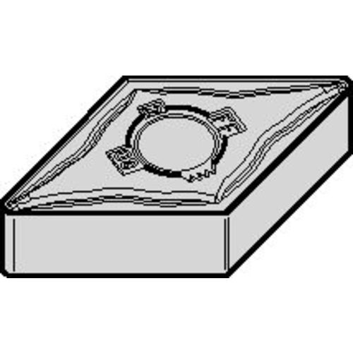 DNMG 331 Double-sided|G WK20CT, 1/64″ Corner Radius, 3/16″ Thick, 3/8″ Inscribed Circle, TiN, Turning Indexable Insert - Exact Tooling