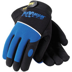 120-MX2830/L Mechanics Gloves - Professional Mechanic's Gloves - Black and Bl. - Exact Tooling
