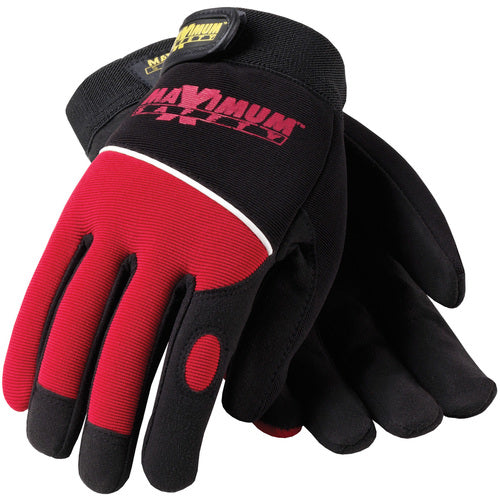 120-MX2840/M Mechanics Gloves - Professional Mechanic's Gloves - Black and Red - Exact Tooling