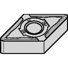 DNMG 432 Double-sided|G WM25CT, 0.016″ Corner Radius, 3/16″ Thick, 1/2″ Inscribed Circle, TiN, Turning Indexable Insert - Exact Tooling