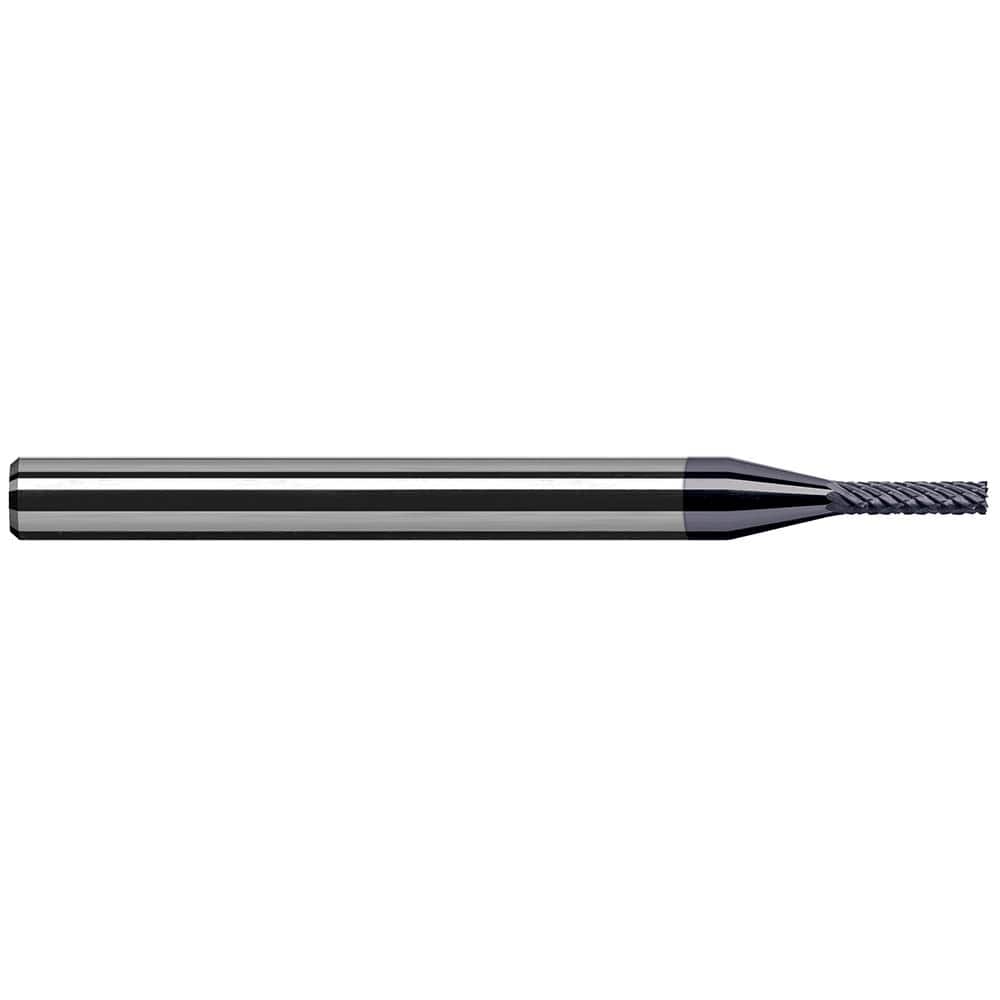 Harvey Tool - 3/32" Cut Diam, 1/8" Shank Diam, Solid Carbide Double Cut Square Burr - Exact Tooling