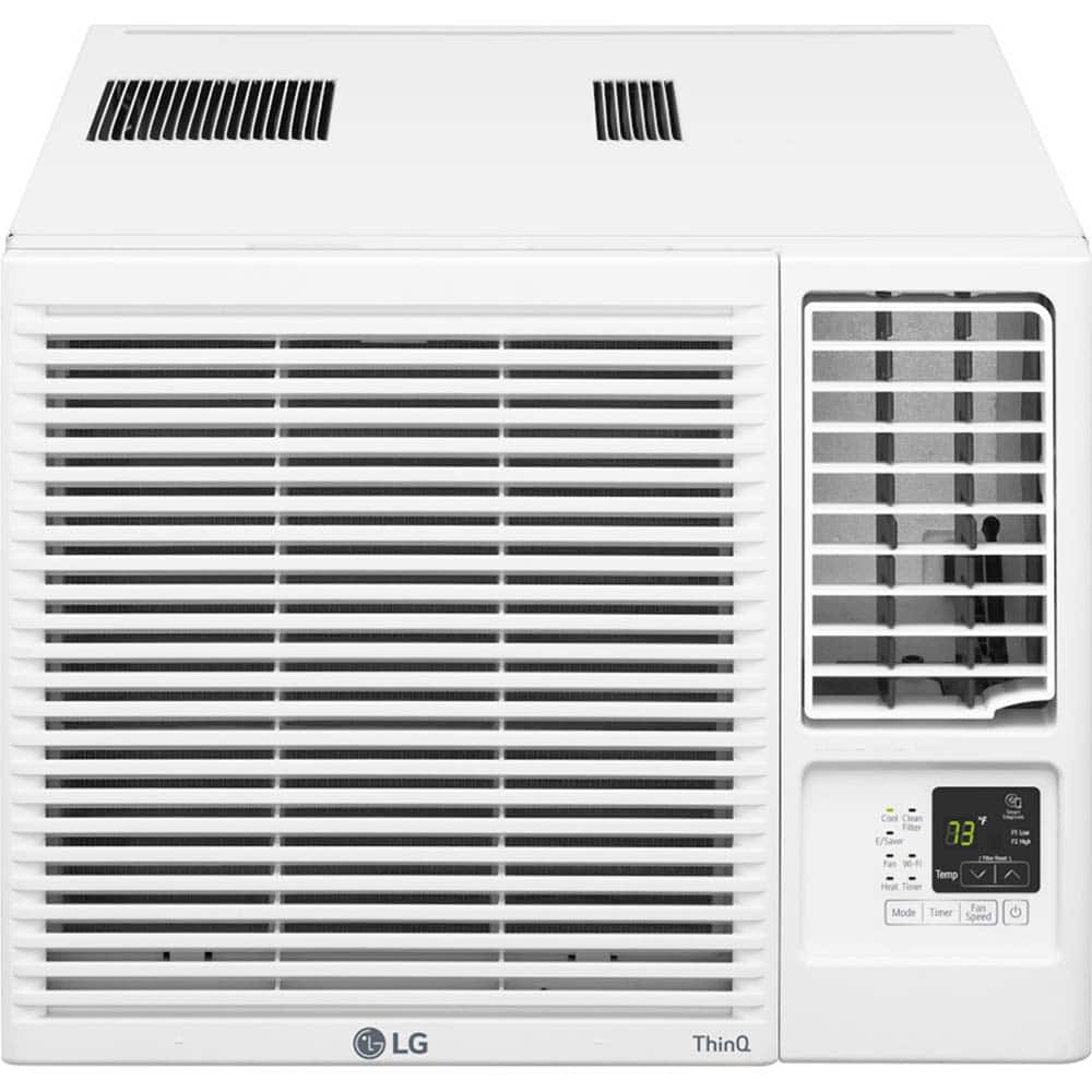 LG Electronics - 7,500/3,850 BTU 6.3 & 11 Amp EER 11.2 Window Air Conditioner with Electric Heat - Exact Tooling