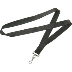 Ability One - Lanyards; Material: Nylon ; Color: Black ; Length (Inch): 36 - Exact Tooling