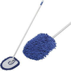 Ability One - Mop Handles; For Use With: Dust Mop ; Connection Type: Snap-On ; Handle Length (Inch): 48 ; Handle Material: Steel ; Handle Style: Swivel - Exact Tooling